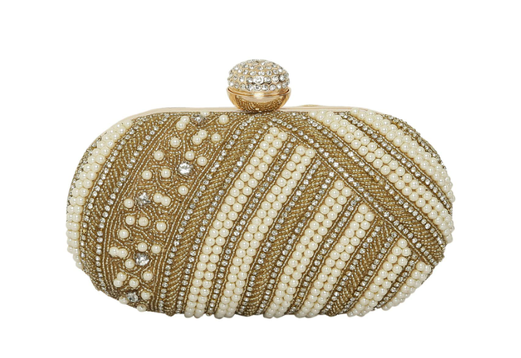 Women's Oval Frame Clutch Party & Wedding Purse Bag
