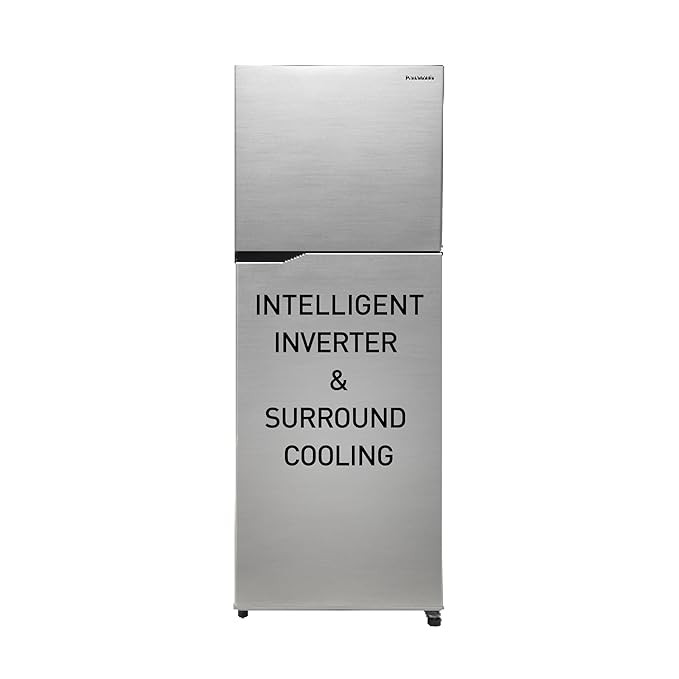 Panasonic 309 L 3 Star 6-Stage Smart Inverter Frost-Free Double Door Refrigerator (NR-TG321CUSN, Shining Silver, Jumbo Vegetable Basket, 2022 Model, Net Capacity 279L)