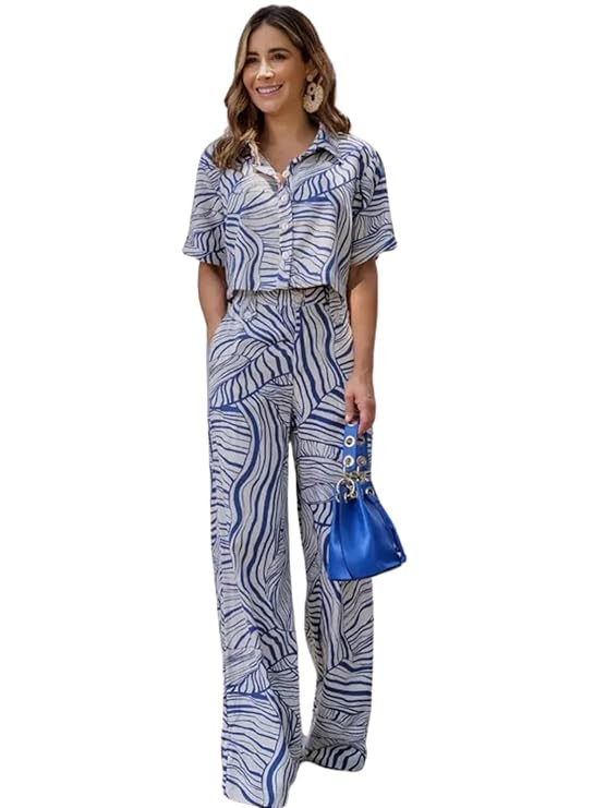 Leriya Fashion Co-ord Set for Women – Stylish Korean Summer Outfit | Trendy Travel & Streetwear Look for Girls |Jumpsuit for Women | Hangouts | Picnic | Vacation Wear | Half Sleeeve |