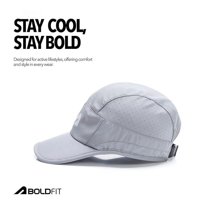 Boldfit Cap for Men Snapback Mens Cap Stylish Quick Dry Unisex Mens Caps for Women Sun Protection HeadCap for Boys Sports Headwear for Man Summer Caps for Men Baseball, Cricket
