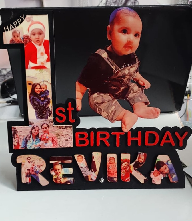 Baby 1st Birthday Frame