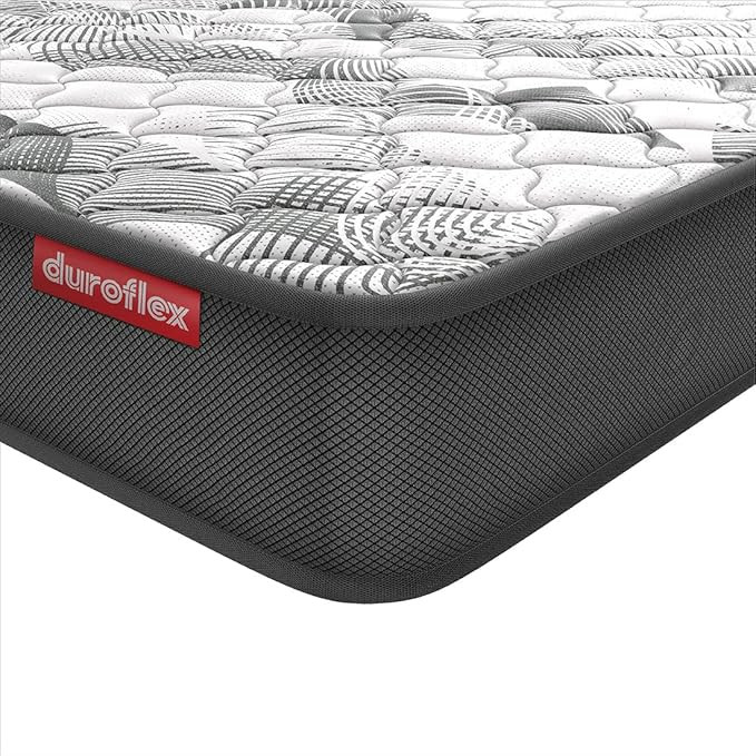 duroflex Durobond Pro Dual Side Reversible Coir Mattress, Firm and Medium Firm Comfort, Queen Size Mattress (75X60X5 Inches), Grey