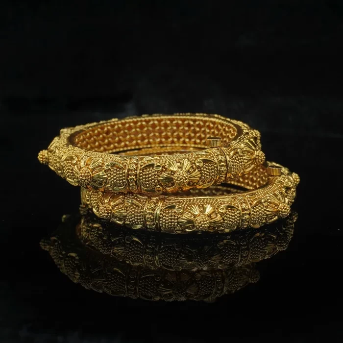 Traditional Gold Plated Bangle set for womens