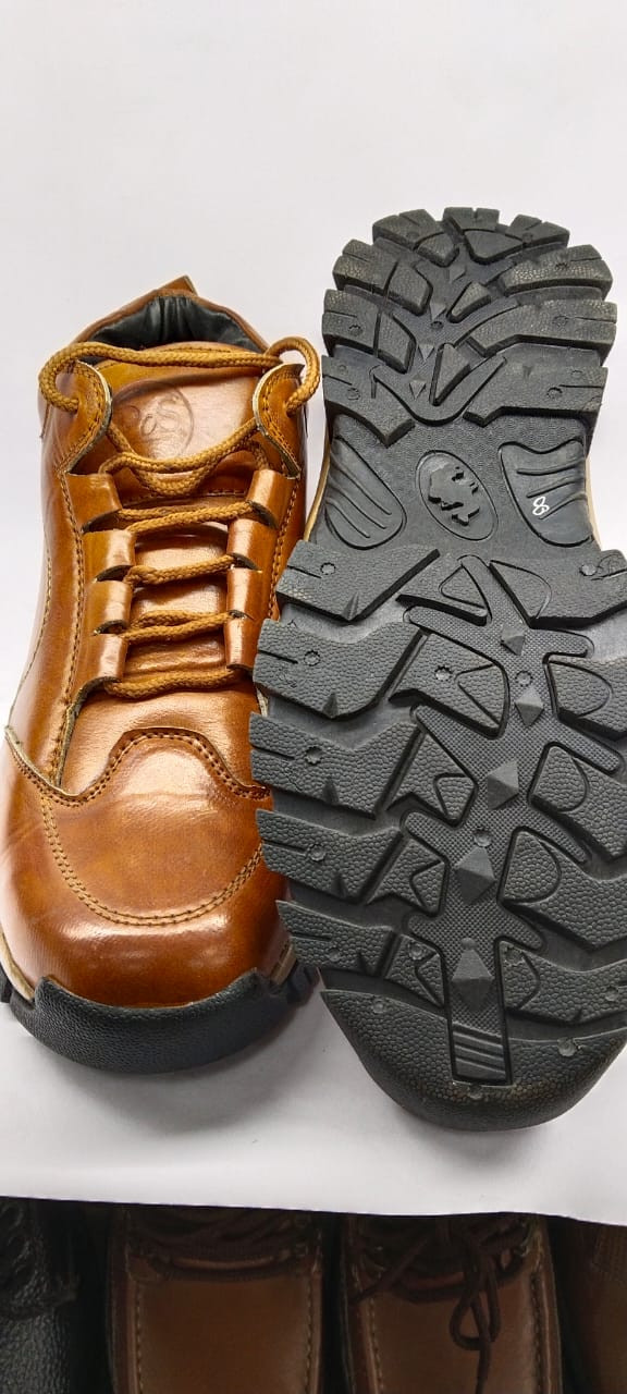 Synthetic Leather Lace-Up High-Top/Boots Shoes for Men