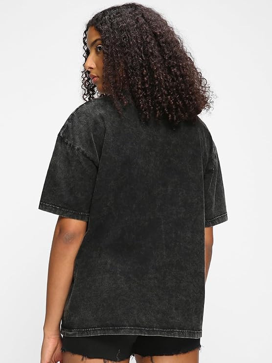 Bewakoof Women's Graphic Print Oversized Fit T-Shirt