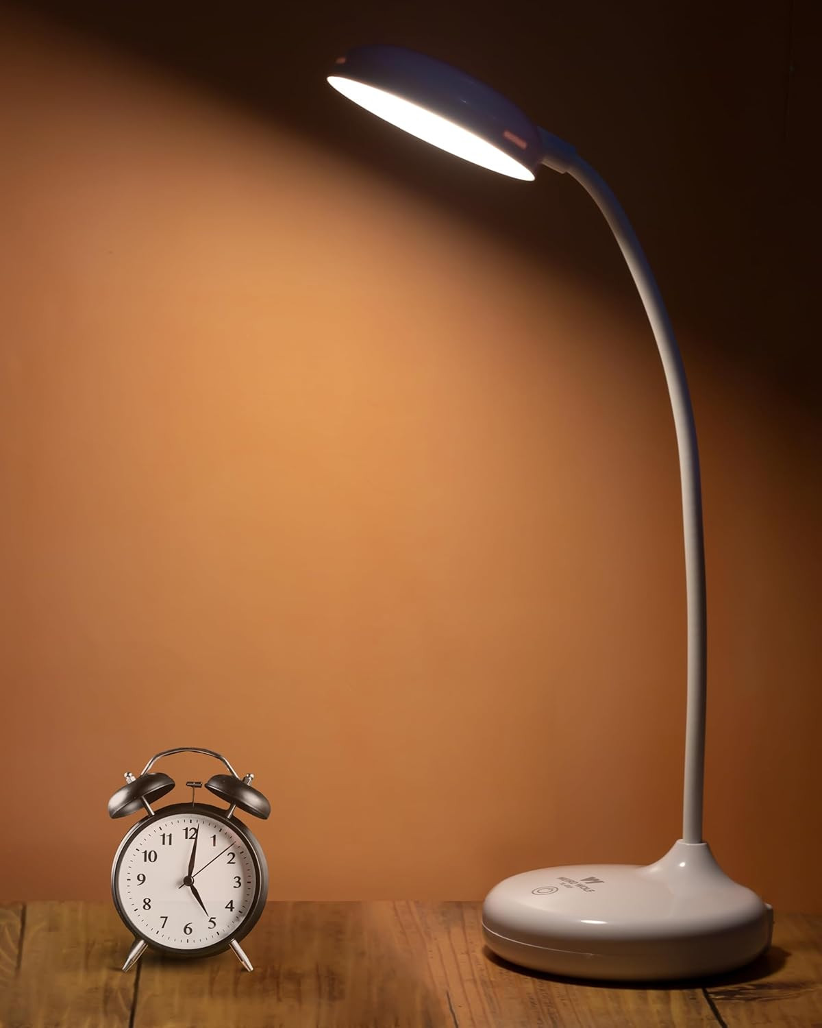 WEIRD WOLF LED Study/Table/Desk Lamp with 3 Colour Mode, Lithium Battery, 6 Month Warranty (Plastic, White, Pack of 1)