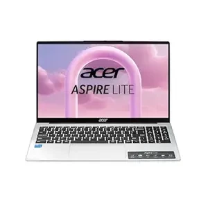 Acer Aspire Lite 12th Gen Intel Core i5-12450H Thin and Light Laptop (Windows11Home/16GB RAM/512GB SSD/MSO) AL15-52H, 39.62cm (15.6") IPS Full HD, Backlit Keyboard, Pure Silver, 1.7KG