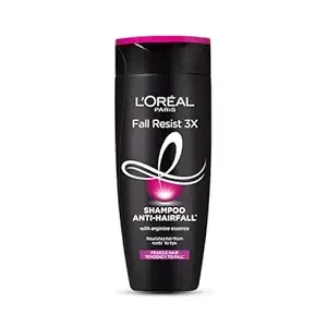 L'Oreal Paris Anti-Hair Fall Shampoo, Reinforcing & Nourishing for Hair Growth, For Thinning & Hair Loss, With Arginine Essence and Salicylic Acid, Fall Resist 3X, 180 ml