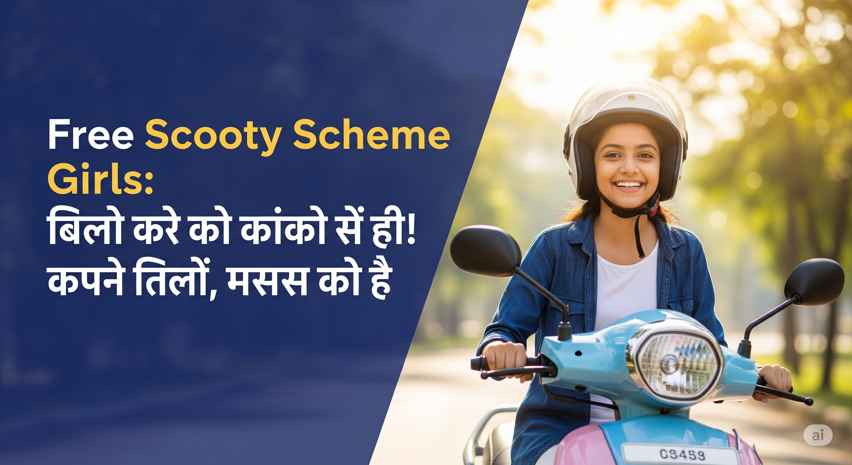 Free Scooty Scheme Girls:लड़कियों के लिए बड़ी खुशखबरी! सरकार दे रही फ्री स्कूटी, आज ही करें आवेदन।