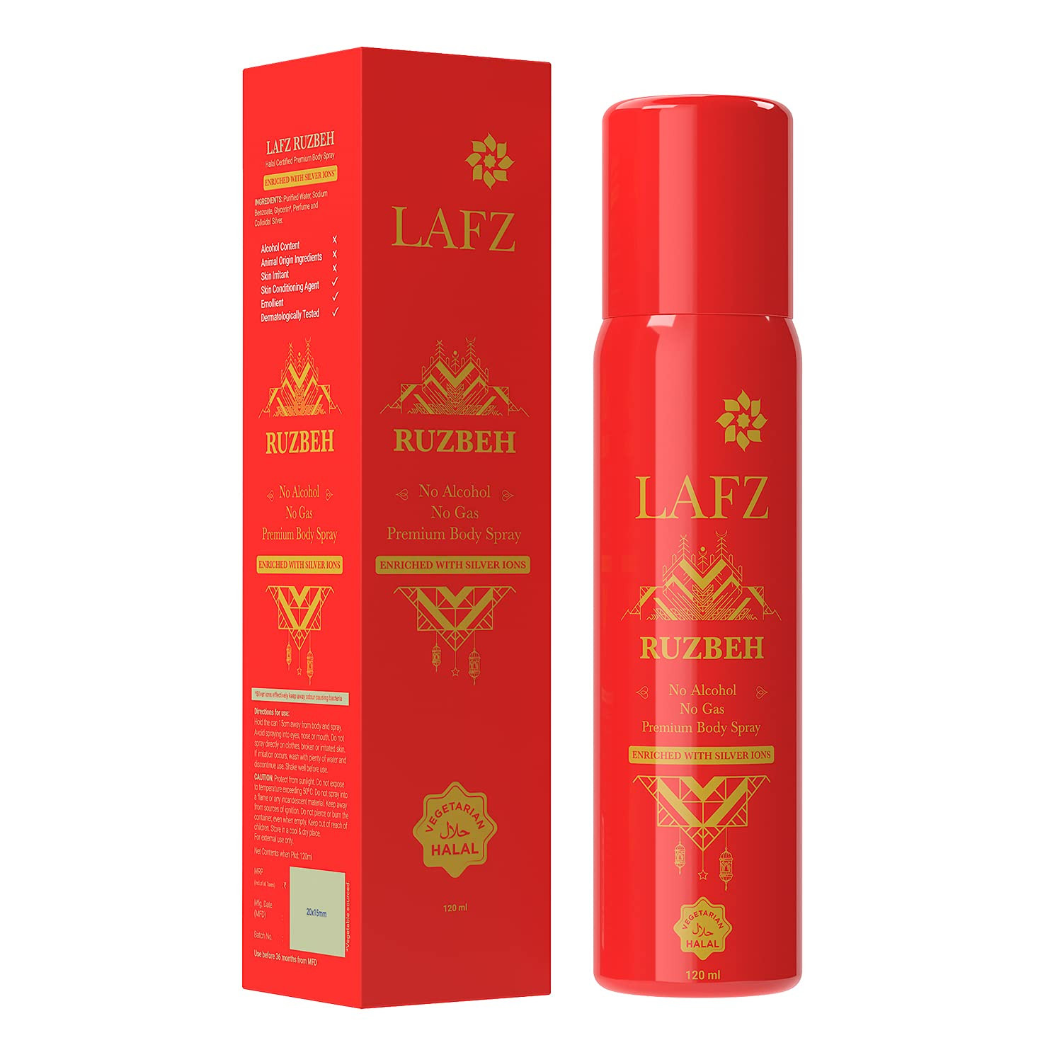 LAFZ – RUZBEH PREMIUM BODY SPRAY (120 ML)
