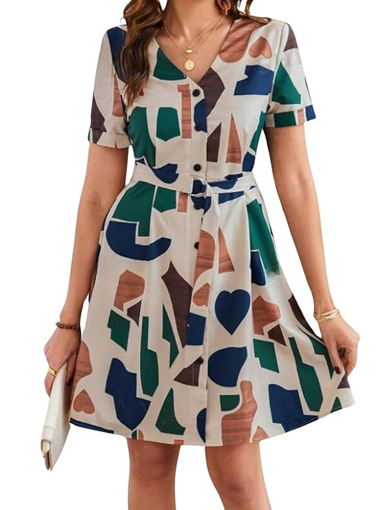 Leriya Fashion Dress | Knee Length | Half Sleeve | Summer Dress | Casual Wear Dress for Women