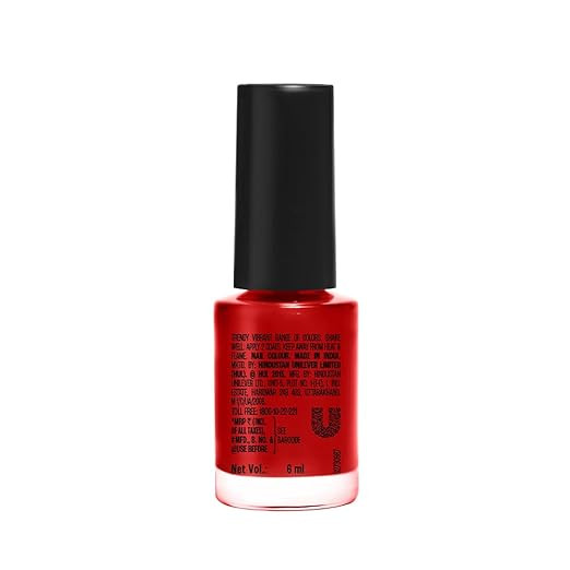 LAKMÉ True Wear Color Crush Glossy Finish Nail Polish, Long Lasting & Vibrant Nail Paint, 404, 6Ml