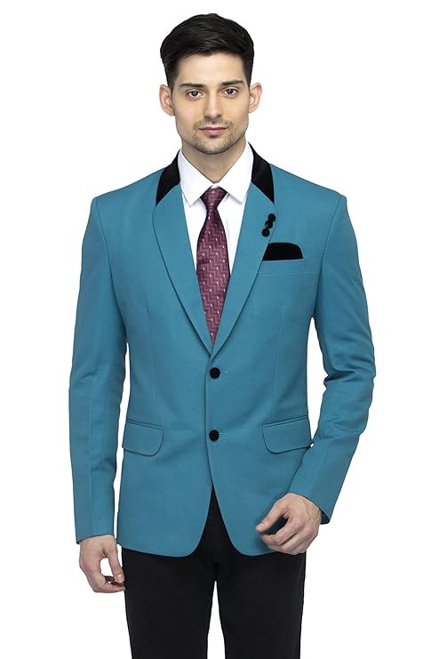 FAVOROSKI Designer Men's Slim Fit Notch Lapel Collar Tuxedo Blazer