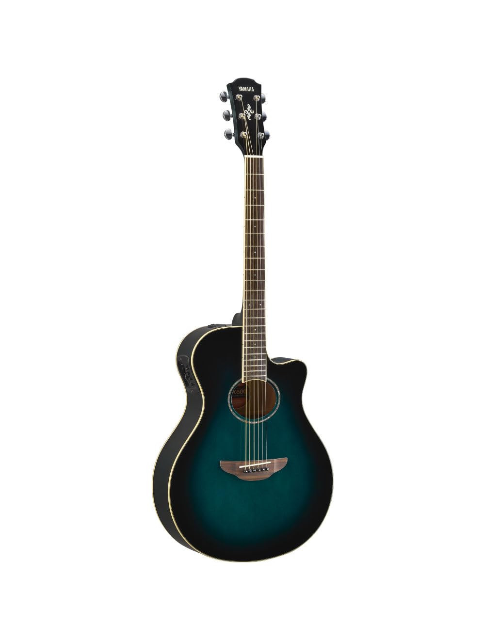 YAMAHA APX600 Thin Body Rosewood Acoustic-Electric Guitar, Oriental Blue Burst