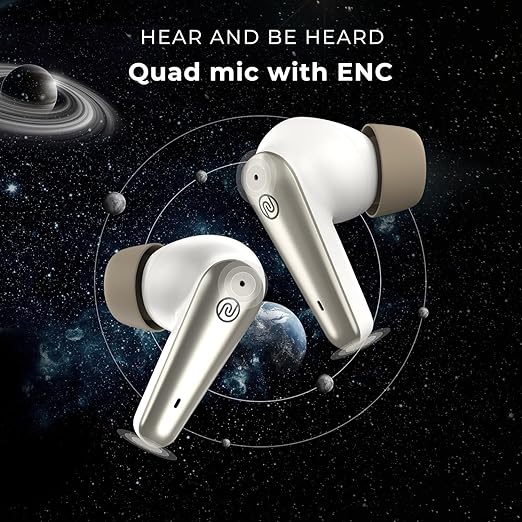 Noise Buds ConneNoise Buds VNoise Newly Launched Buds X Prime in-Ear Truly Wireless Earbuds with 120H of Playtime, Quad Mic with ENC, Instacharge(10 min=200 min),Premium Dual Tone Finish, 11mm Driver,