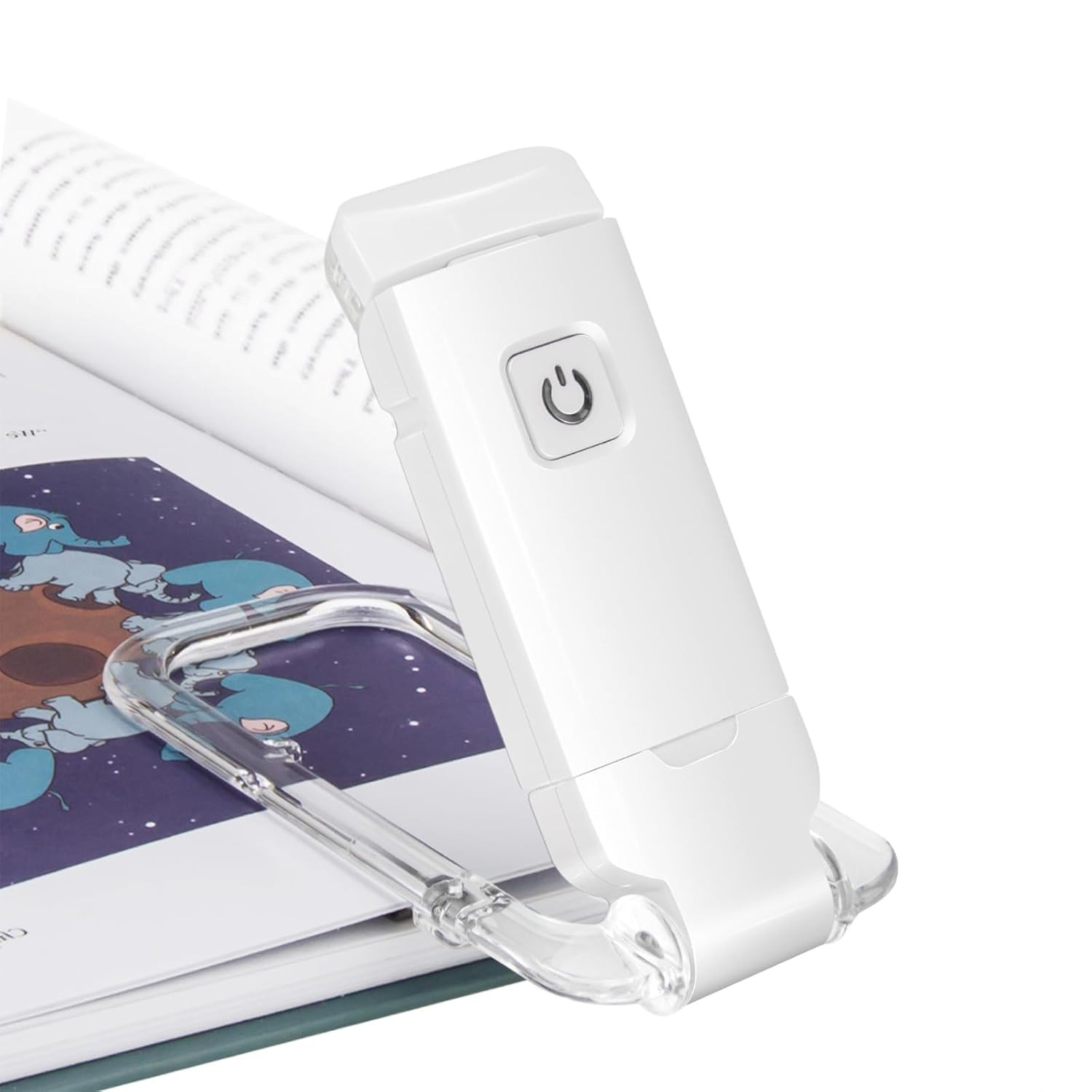 One94Store Book Lamp for Students, USB Rechargeable LED Study Light, 3 Light Modes, Clip-On, Portable & Eye-Friendly (White)