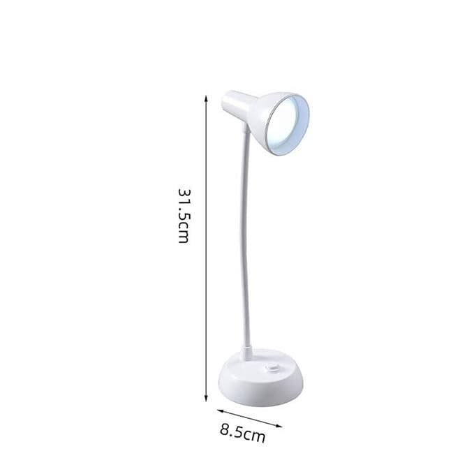Balisayo-,Mini Stand Light, Flexible Gooseneck Lamp, Reading Lamp/Study Lamp/Work Lamp etc (Colour-White).