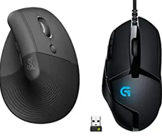 Logitech Lift Vertical Ergonomic wireless Mouse, Bluetooth