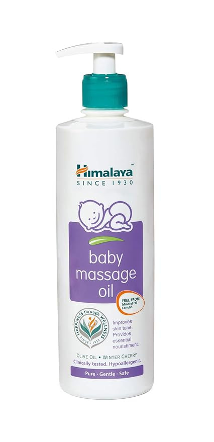 Himalaya Face Body Oil Baby Massage Oil For All Skin Types (500 ML) & Herbals Cocoa Butter Intensive Body Lotion, 400ml
