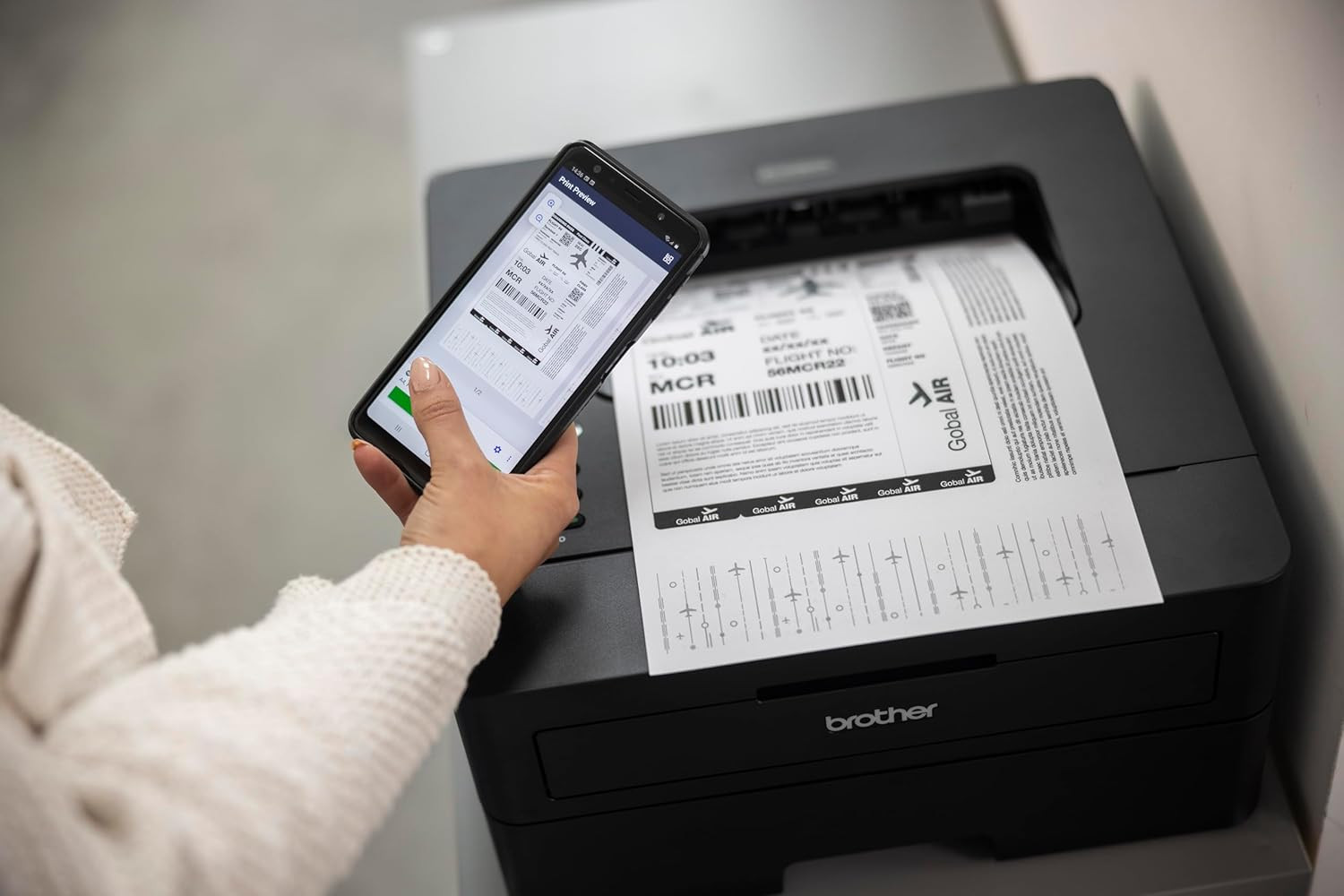 Brother HL-L2460DW (New Launch) Auto Duplex Laser Printer, 34 PPM Print Speed, LCD Display, 128 MB Memory, (WiFi WiFi Direct LAN USB), 250 Sheet Paper Tray, 3000 Pages Inbox Toner, Free Installation