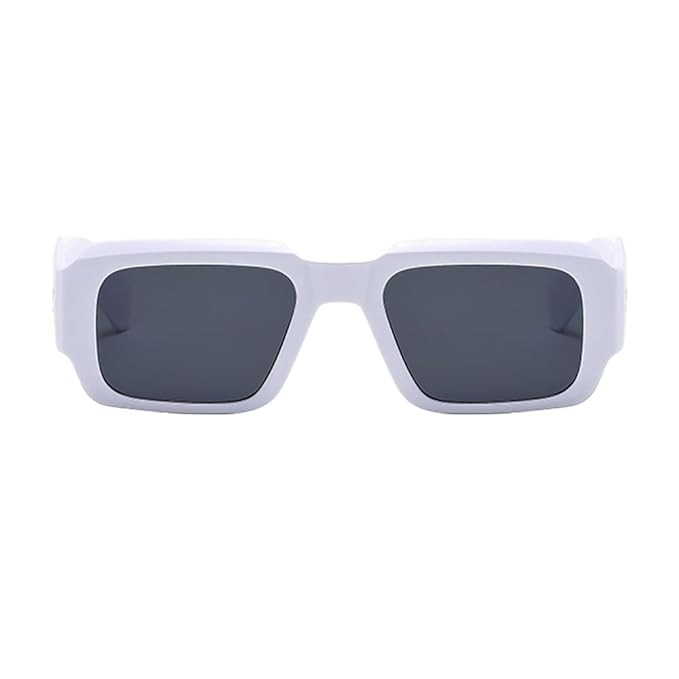 Karsaer Rectangle Sunglasses for Women Men Trendy Thick Sun Glasses UV 400 Protection Square Frame E1268