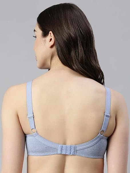 Enamor Women's Everyday Cotton Bra - Full Support, Non-Padded, Non-Wired, Full Coverage, Fab-Cool Super Contouring with M-Frame Shaping