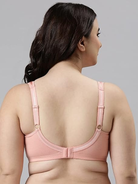 Enamor Women's Everyday Cotton T-Shirt Bra - Full Support, Non-Padded, Non-Wired, Full-Coverage, Super Lift for a Smooth, Minimized Look