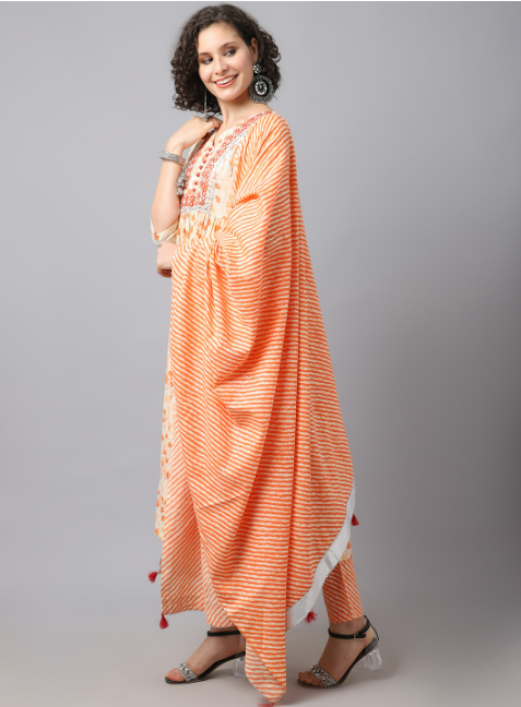 Anarkali kurta set with SILVER detailing