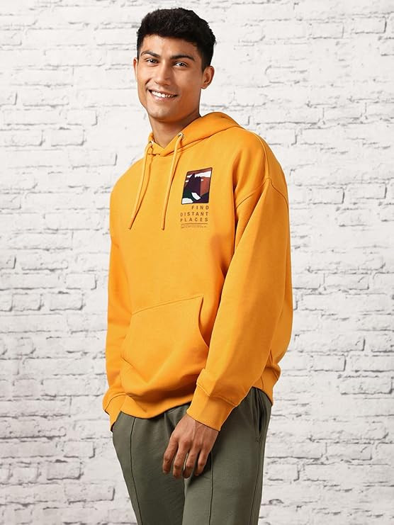 NOBERO Printed Oversized Sweatshirts for Men | Winter Sweatshirts Loose Fit Casual Pullover