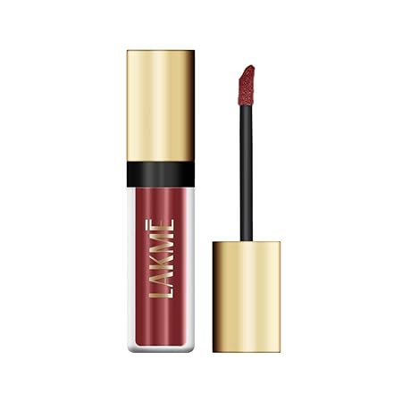 Lakmé Absolute Matte Melt Mini Liquid Lip Colour, Brown Souvenir, Velvet Matte Liquid Lipstick, Transfer Proof, Long Lasting, Lightweight, 2.4 ml