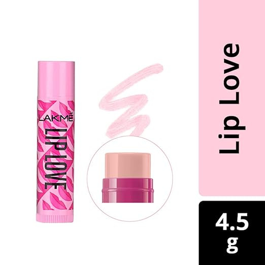 LAKMÉ Lip Love Spf 15 Lip Balm For Soft, Smooth, And Moisturised Lips, 4.5Gm-Insta Pink,1 Count