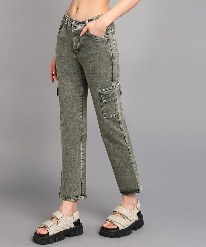 Nifty Women's Cotton Blend Stretchable Mid Rise Jeans