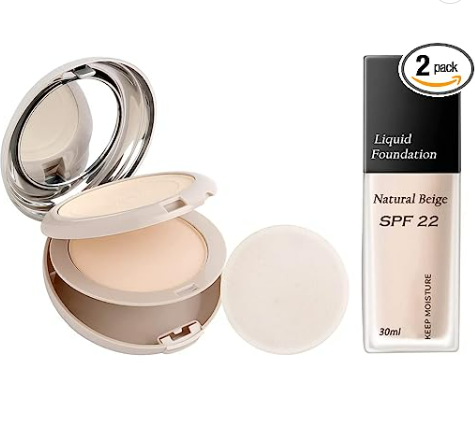 Face Powder for Oily Skin Facial Compact Powder Makeup