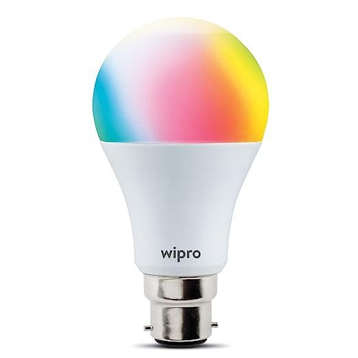 Wipro WiFi Enabled Smart LED Bulb B22D 9-Watt white colour