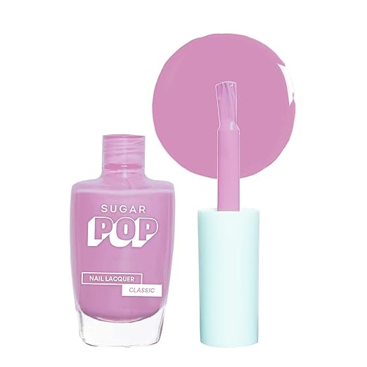 SUGAR POP Nail Lacquer - 16 Lavender Lit (Lavender) 10 Ml - Dries In 45 Seconds, Chip-Resistant, Long-Lasting. Glossy Finish High Shine Nail Polish