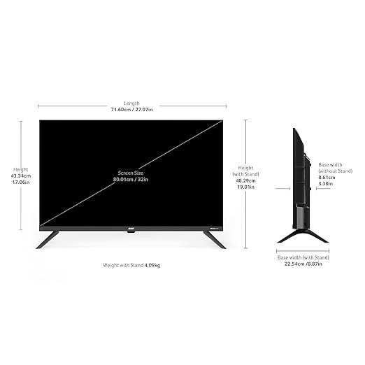 Acer 80 cm (32 inches) J Series HD Ready Smart Google TV (Black)