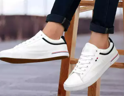 Men's Sneakers Light Weight Stylish Casual White Shoes