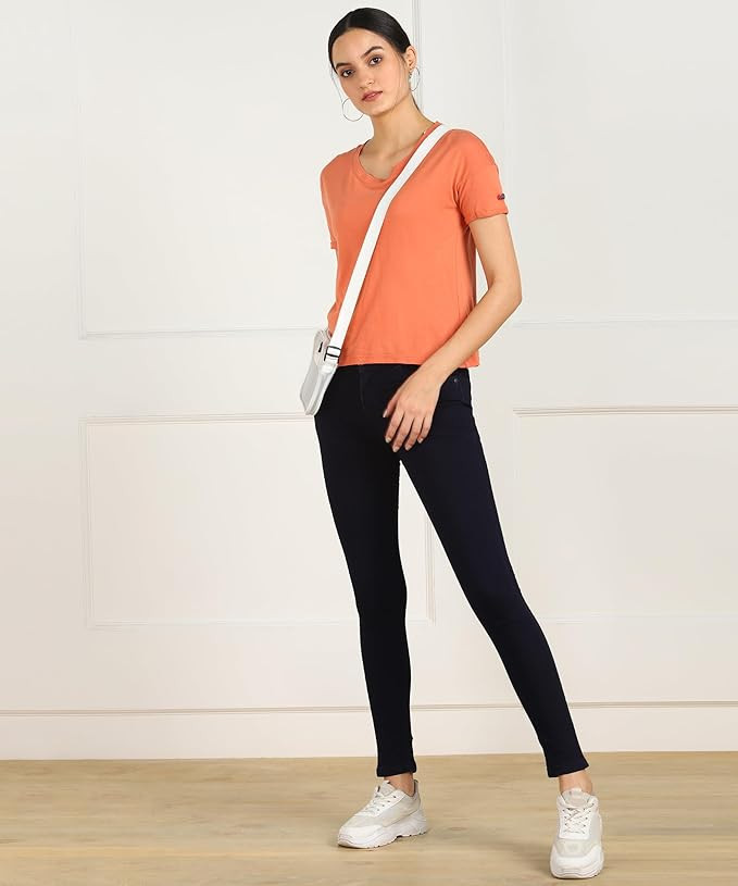 Nifty Women's Cotton Blend Stretchable Mid Rise Jeans