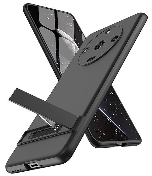 Kapa Double Dip Full 360 Protection Back Case Cover with Stand for Realme 11 Pro / 11 Pro Plus (Black)