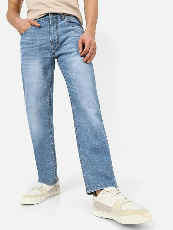 Urbano Fashion Men's Regular Fit Washed Jeans Stretchable