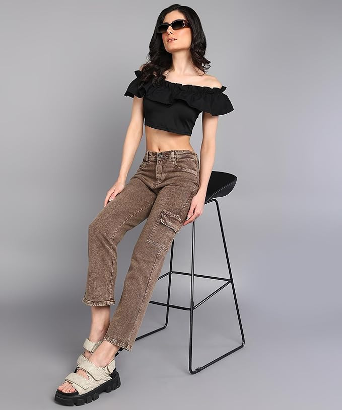 Nifty Women's Cotton Blend Stretchable Mid Rise Jeans