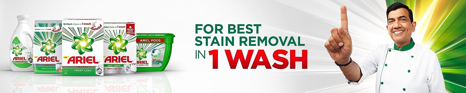 Ariel Matic Front Load Detergent Washing Powder - 5kg Plus 3kg