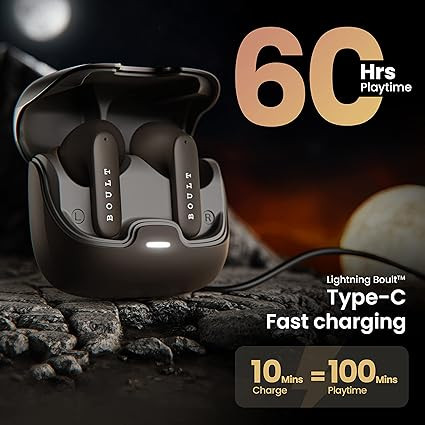 Boult Audio W20 Truly Wireless in Ear Earbuds with 35H Playtime, Zen™ ENC