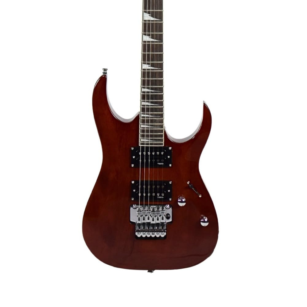 Vault Performer Pro RG 6 String Electric Guitar with Gigbag - High Gloss Mahogany