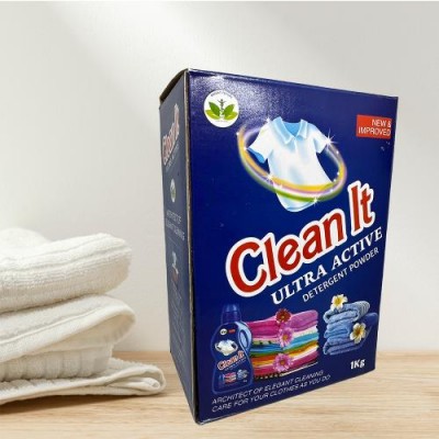 CLEANIT ULTRA ACTIVE DETERGENT POWDER - 1KG