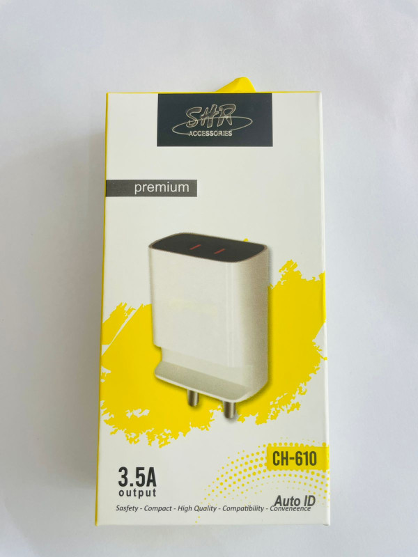 STAND CHARGER DUAL USB PORT Charger 3.5A WITH,USB TO MICRO DATACABLE,USB TO C DATACABLE