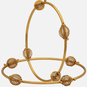 Indian Antique Look Charming Party wear Golden Bangles