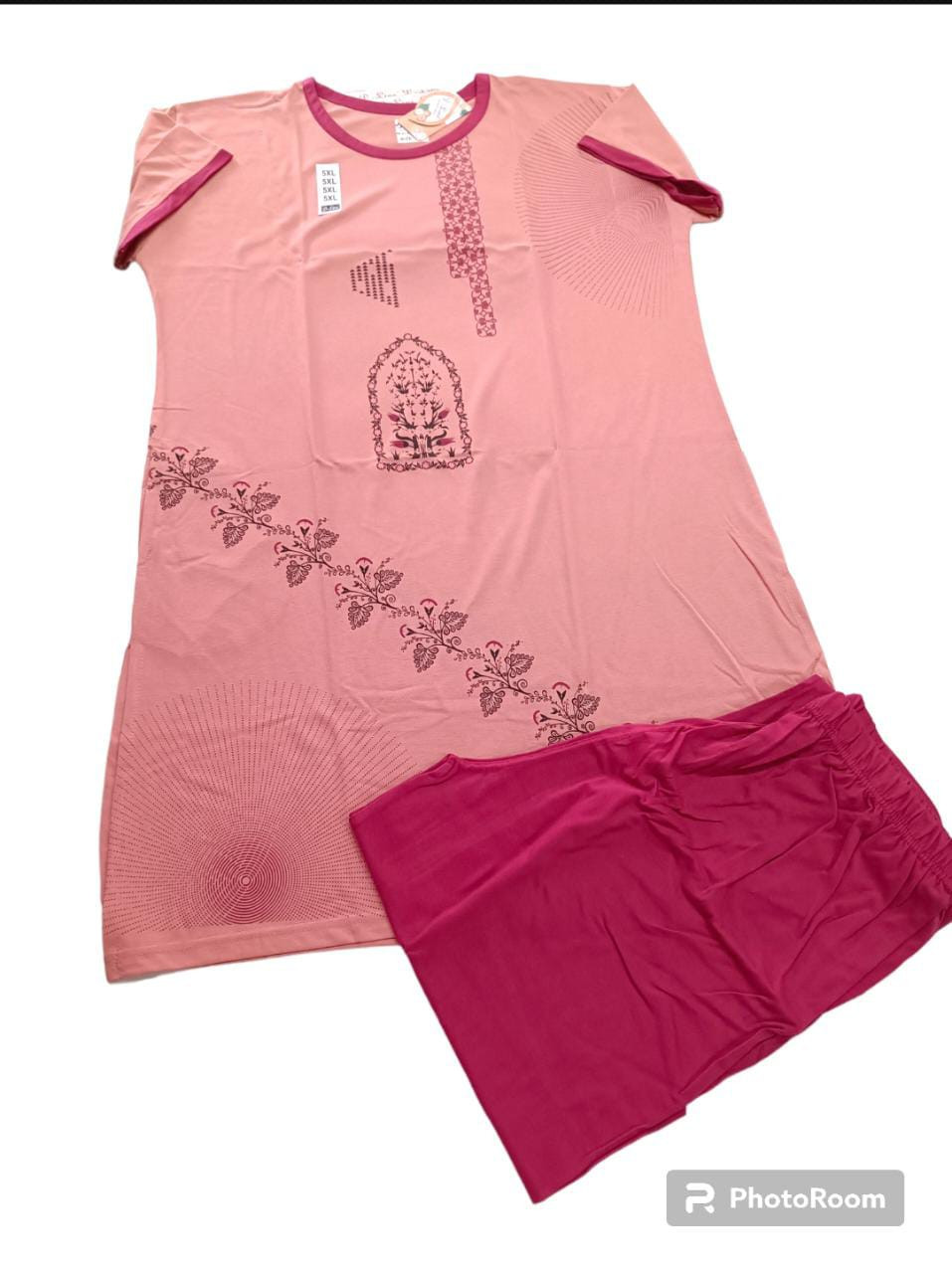 Women's Cotton Half Sleeve T Shirt and Pajama Pants Regular Fit NightSuit Top and Pyjama Set Ladies Night Dress/Night suit/Sleep wear