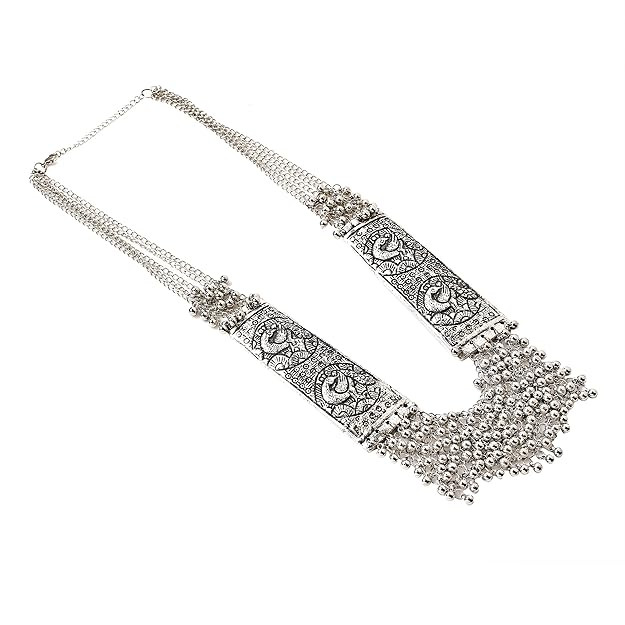 YouBella Jewellery for Women Stylish Afghani Tribal Necklace for Women & Girls