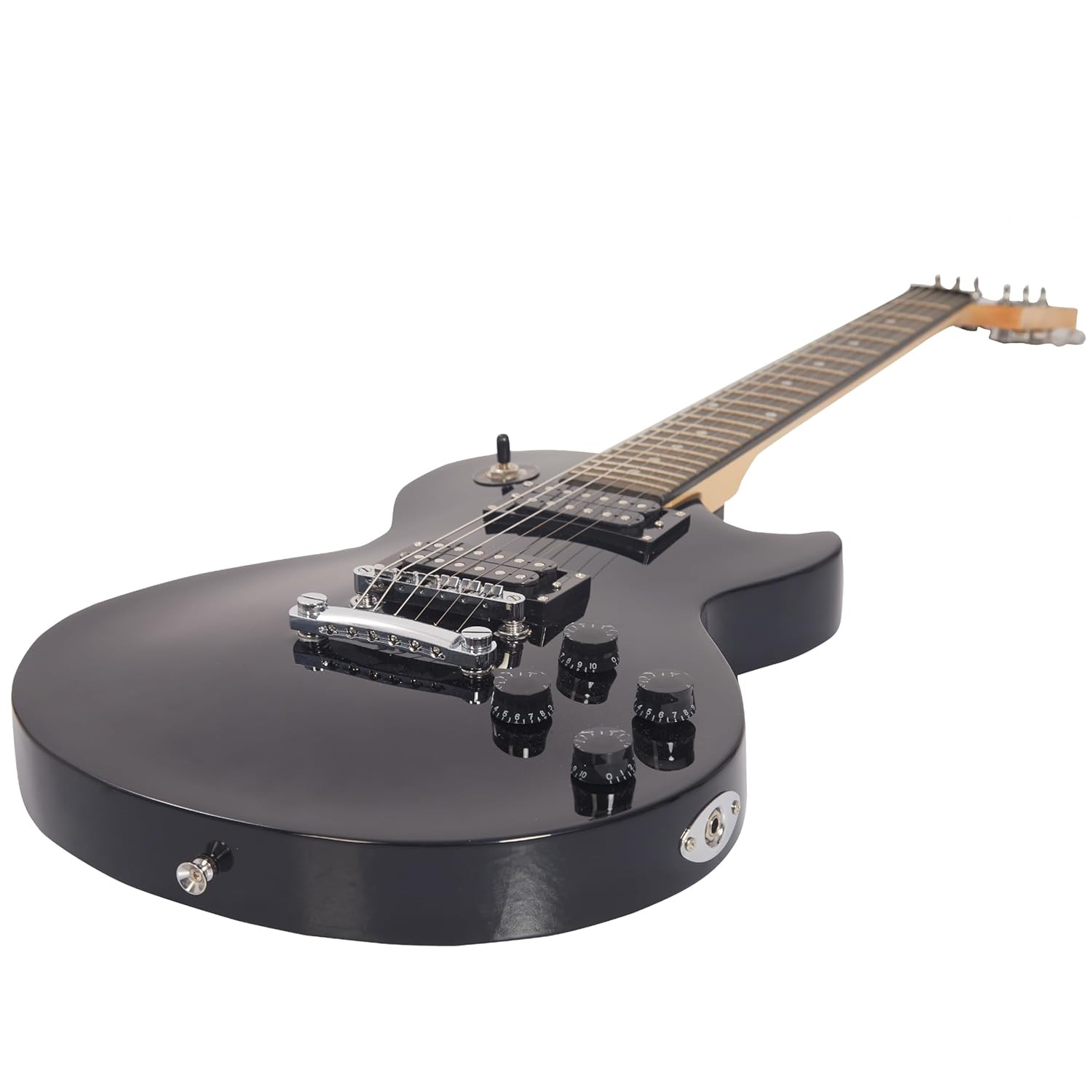 Vault LP1 Les Paul Style Electric Guitar - Black